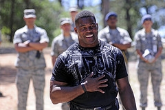 Herschel Walker is an advocate for mental health awareness, especially among military members. Photo courtesy Flickr user DVIDSHUB.